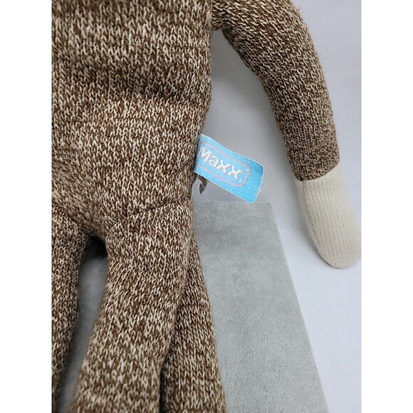 MAXX SOCK MONKEY Street Players 18" Brown Stuffed Animal Plush Toy 2010 - Picture 4 of 16